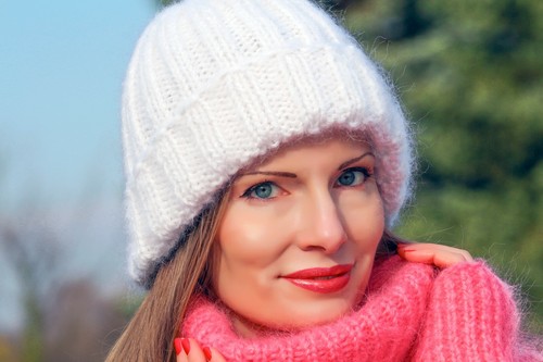 Fuzzy mohair hat thick beanie wool ski cap warm hand knitted skullcap SUPERTANYA - Picture 36 of 60