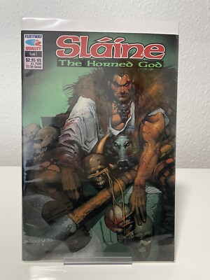 Sláine The Horned God #1 Comic Heft US Fleetway Comics bagged and Boarded