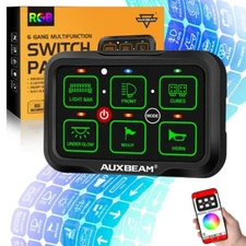 AUXBEAM AR-600 6 Gang RGB Switch Panel Multifunction for 2024 Can-Am Maverick X3