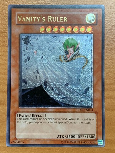 yugioh Vanity's Ruler CDIP-EN024 Unlimited Ed Ultimate Rare near mint ...