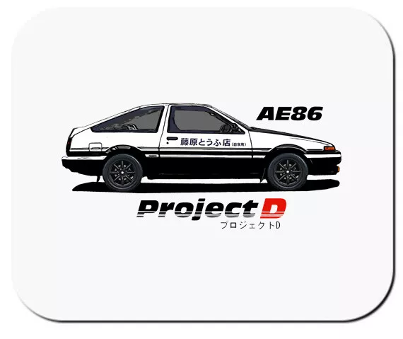 Project D AE86 Treuno Initial D Inspired Mouse Pad Laptop PC Mousepad JDM  Anime