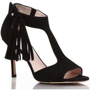 kate spade black suede heels