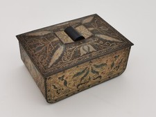 Art Déco Deckeldose , Blechdose , 18 cm