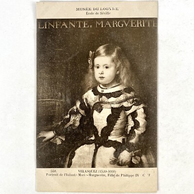 Musee du Louvre Velasquez Portrait de l Infante Marie Margue Vintage Postcard