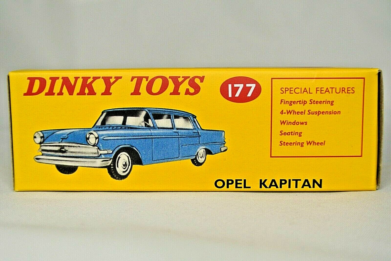 MINT Boxed Reproduction Dinky 177 Opel Kapitan in Blue by Norev DeAgostini - Picture 4 of 9