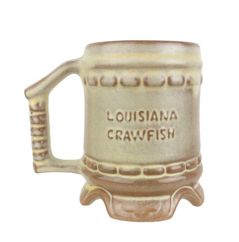FRANKOMA Keramik hellbraun Becher Stein Louisiana Langusten selten MI auf Boden - Bild 4 von 8