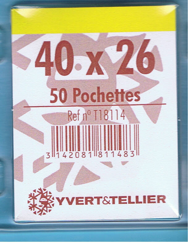 1 Blister 50 Pochettes Transparentes simple soudure 40x26