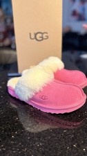 UGG Plush Cozy II Slipper Kids Pink, Size 5 / Women 6.5 100 Authentic New
