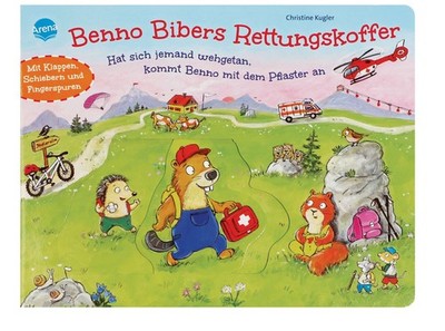 Benno Bibers Rettungskoffer. Hat sich jemand wehgetan, kommt Benno mit dem Pf...