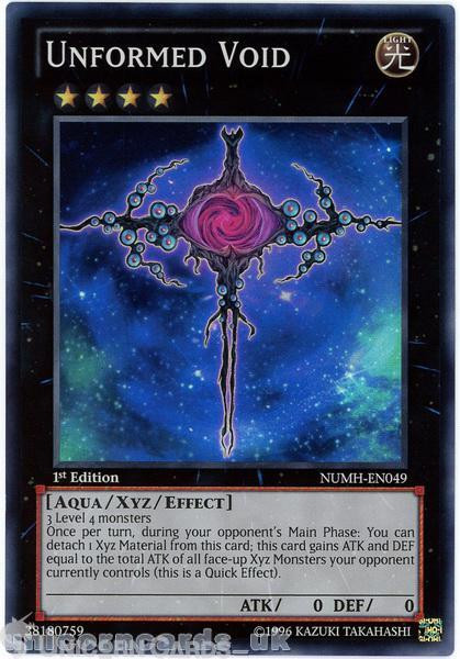 NUMH-EN049 Unformed Void Super Rare 1st Edition Mint YuGiOh Card