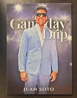 2025 Topps Series 1 Celebration Juan Soto Game Day Drip GD-11 Mets