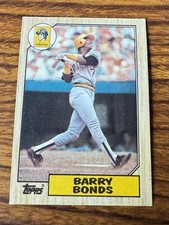 1987 Topps Barry Bonds Rookie Card #320 Pittsburgh Pirates Vintage Baseball. rookie card picture