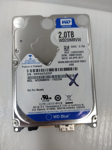 Western Digital WD Blue 2TB WD20NMVW - 100% Hard Drive - Photo 6/12