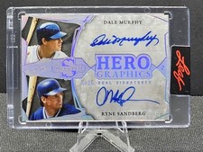 2025 LEAF SPECTACULAR Dale Murphy Ryne Sandberg Hero Graphics Dual Auto 7/15