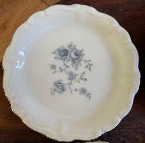 Vintage Johann Haviland Blue Garland Set Of 4 Butter Pats or Coasters Have 2 Set - Picture 2 of 12