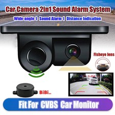 Car Rear Camera with Buzzer 720P 170  Radar Sensor Distance Alert IP67 6M Cable