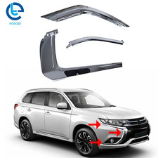 Front Bumper 3pcs Rh Side Chrome Trim Set For 2016-2020 Mitsubishi Outlander
