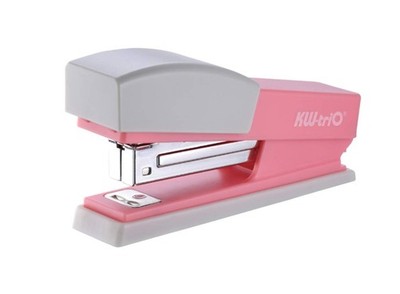 KW-triO Cute Swing Stapler, 20-Sheet Capacity, with 1000 Staples (Pink)