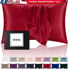 Silk Pillow Cases Hair Care Beauty Enhancer Natural Luxury Sleep Comfort Gift US