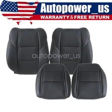 Driver / Passenger Bottom / Top Leather Seat Cover Black Fits 2009-2014 Acura TL
