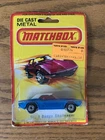 Matchbox Superfast 1975 Blue Dodge Challenger Car No. 1 Lesney, England Vintage