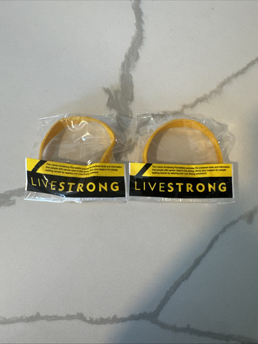 Livestrong Lote 2 Pulsera Nike Lance Armstrong Pulsera Concienciación Cáncer Adulto