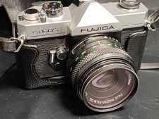 Vintage Fujica ST605 35mm Film Camera with 55mm Lens & Case – Retro SLR (D6)