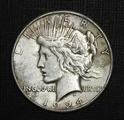 1924-S San Francisco Peace Silver Dollar $1