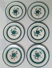 Set 6 Stangl Pottery New Jersey Bread /Dessert Plates Green Flowers