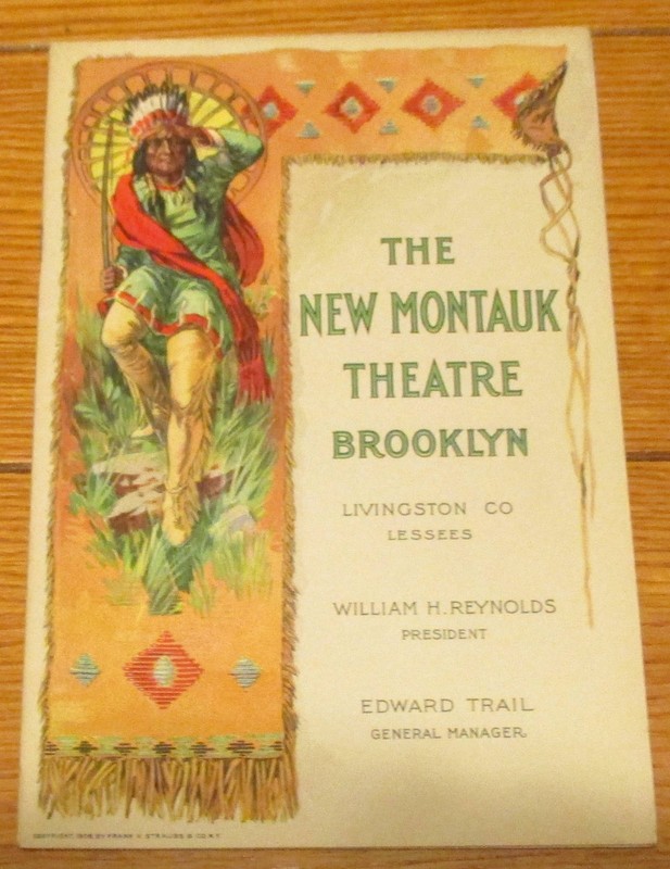 1914 Broadway Playbill "Damaged Goods"  Richard Bennett  The New Montauk Theatre