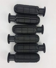 Set of 6 Foosball Table Rubber Handle Grip Replacement Parts Black Excalibur
