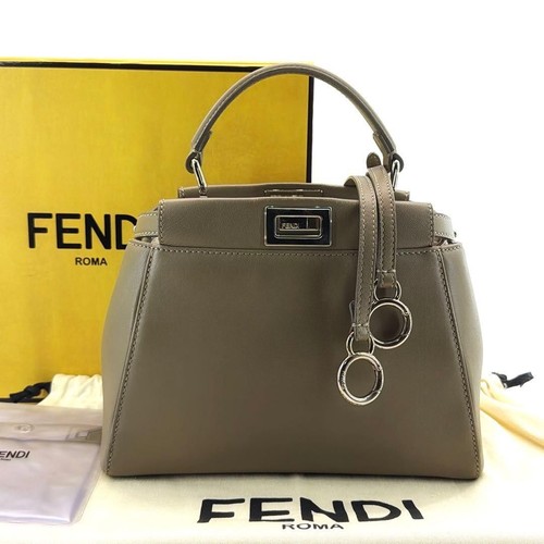 FENDI Peekaboo Mini Shoulder Bag 2-Way Used Authentic