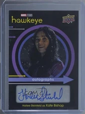 2023 Upper Deck Marvel Studios Hawkeye Hailee Steinfeld as Kate Bishop Auto 1b8