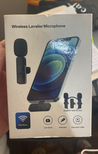 Wireless Lavalier Microphone USB-C for Smartphone, Black, 1 or 2 Mic Set