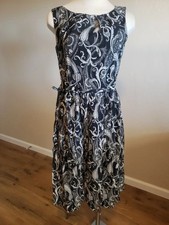 Talbots Silk Blend Midi Paisley Dress Lined Women's Sz. 6