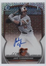 2023 Bowman Draft Chrome Prospect HTA Choice Refractor Jake Cunningham Auto 0ok8