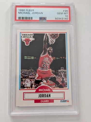 1990 Fleer Michael Jordan #26 PSA 10 GEM MINT Chicago Bulls NBA GOAT 🔥