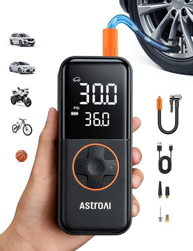 L4 Cordless Tire Inflator Portable Air Compressor, 150PSI Portable Air