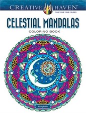 Creative Haven Celestial Mandalas Coloring Book Paperback or Softback 