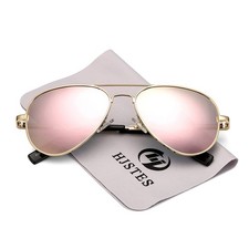 Hjstes Polarized Kids Aviator Sunglasses For Girls Boys Classic Juniors Glasses