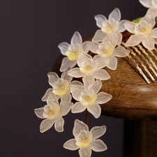 Hanfu Hair Comb Flower Side Clip Updo Hair Accessory Chinese Style Headpiece