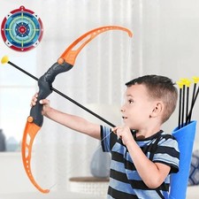 Kids Bow and Arrow Archery Toy Set Suction Cup Arrows Ages 4-12 US