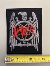 Slayer Eagle Embroidered Iron on Patch Punk/Rock/ Heavy Metal Band
