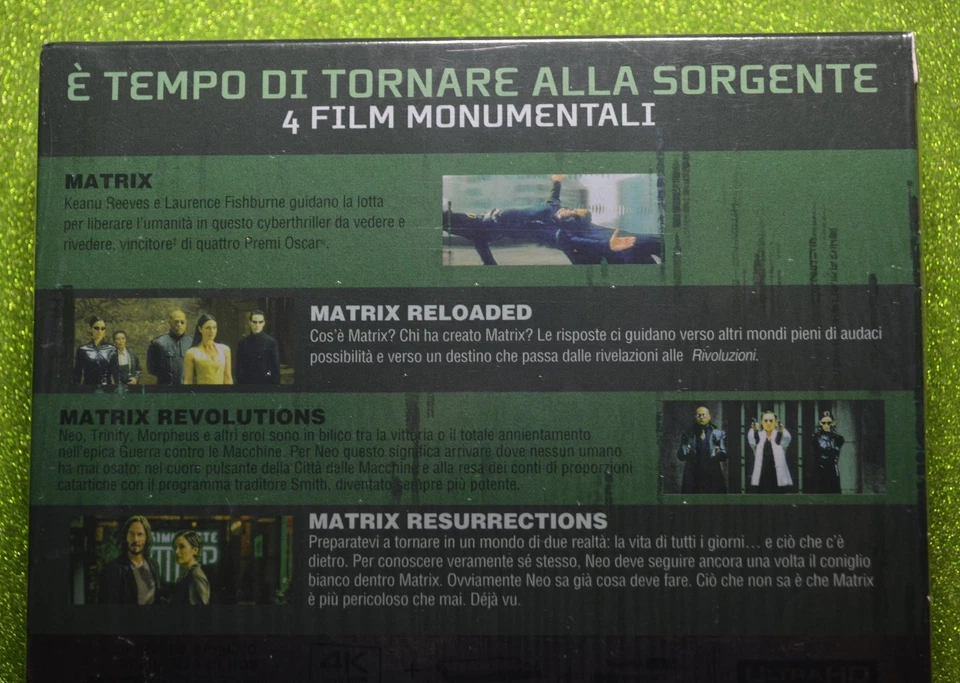 New EU IMPORT Matrix 4 Film Collection 4K + Blu-ray - Image 4 of 4
