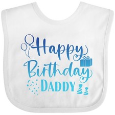 Inktastic Blue Happy Birthday Daddy Baby Bib Birthdays Dad For Dads Fathers Day