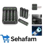 Powerowl AA Lithium Akkus 8 Stück mit Ladegerät – Schnellladung in 1,8 Std.