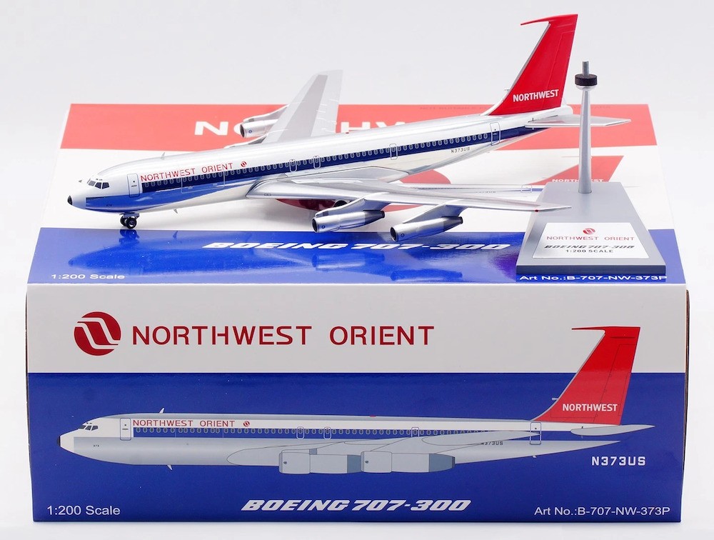 航空機・ヘリコプター B-Models 1:200 Northwest B707-300 N373US Inflight B-707-NW-373P Northwest Orient 707-300 N373US