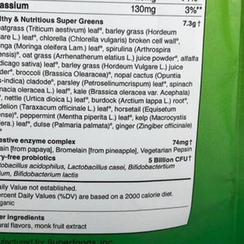 Live It Up Super Greens Powder 8.50oz - Picture 11 of 12