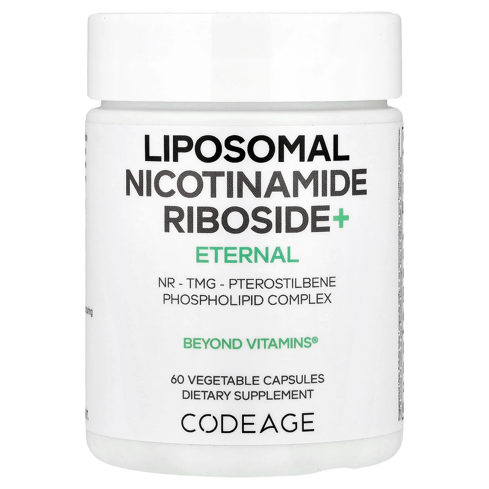 Липосомальный никотинамид Рибозид+, 60 растительных капсул
