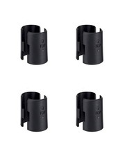WAFJAMF 8 Pcs 4 Pairs Wire Shelving Shelf Lock Clips 3/4" Post Black 8 Pack